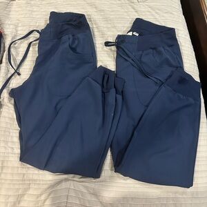 HeartSoul Navy Blue Drawstring Jogger Scrub Pants